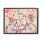 Stupell Industries Love In The Air Tulip Bike Basket Black Framed Giclee Art